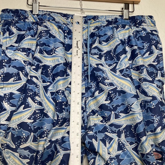 Vineyard Vines School Of Tuna Chappy Trunks Mesh Swim Shorts Size Large - Picture 9 of 12